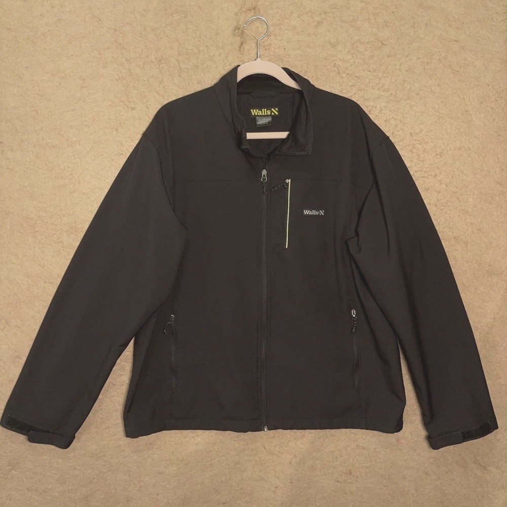 Walls Enduro Zone‎ Jacket Mens XL Black Ripstop Full Zip Lined Pockets